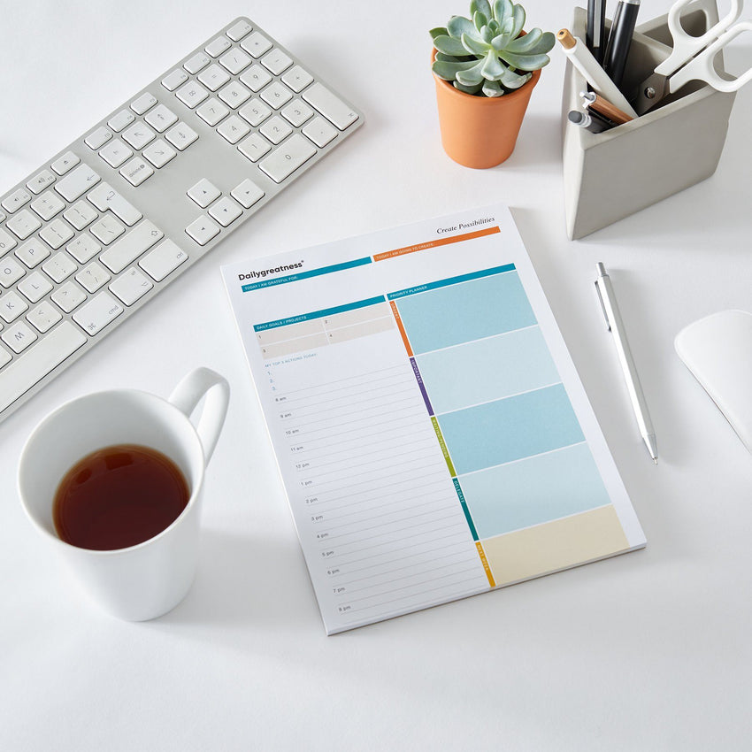 Bundle - Dailygreatness Success At Work, Deskpad, Multi-color Notebook