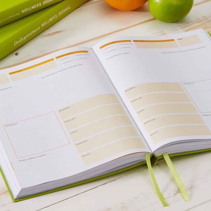 Bundle - Dailygreatness Wellness, Yoga, Yellow Notebook